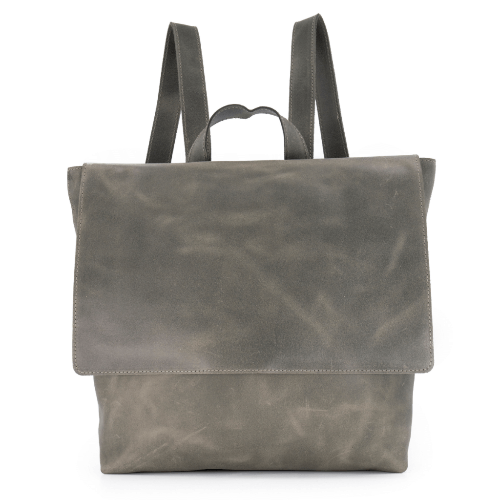 Leather Backpack For Laptop - MANILA BAG