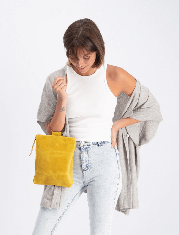 Clutch Purse Evening Bag Leather Wristlet Mayko Bags