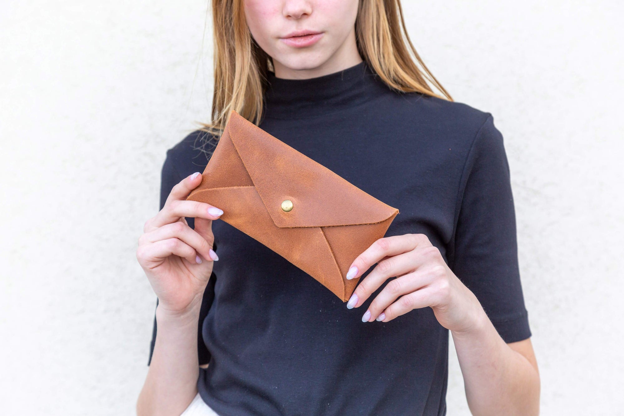 Leather Pouch, Small Purse Clutch Evening and Day Bag, Handmade Minimalis Leather Gift for Women and Men, Cell Phone Bag , personalized leather gift, leather envelope pouch, women leather pouch, small gift, gift under $50, leather clutch, gift for her, leather pouch, small case, phone pouch, envelope purse, mayko bags, Minimalist Wallets||Brown||