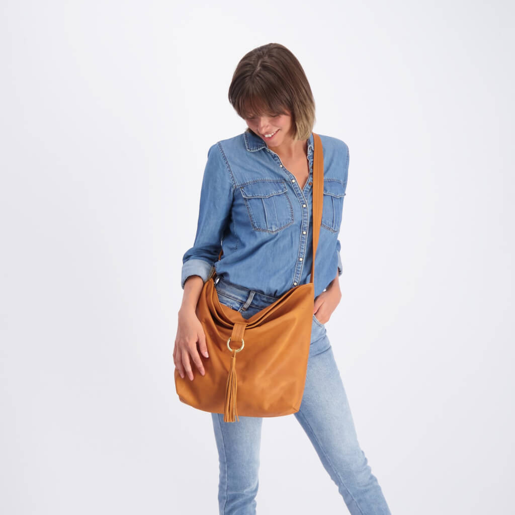 leather hobo crossbody sling bags