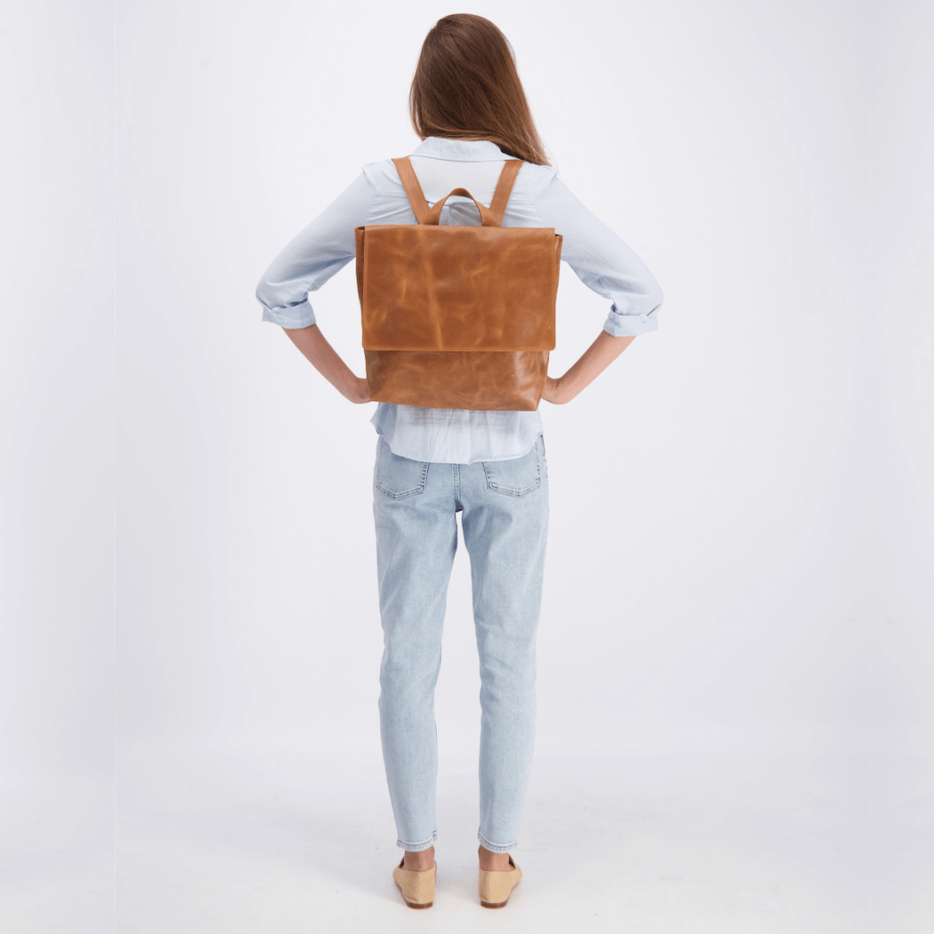 LARGE LEATHER BACKPACK - "Mayko Madness"