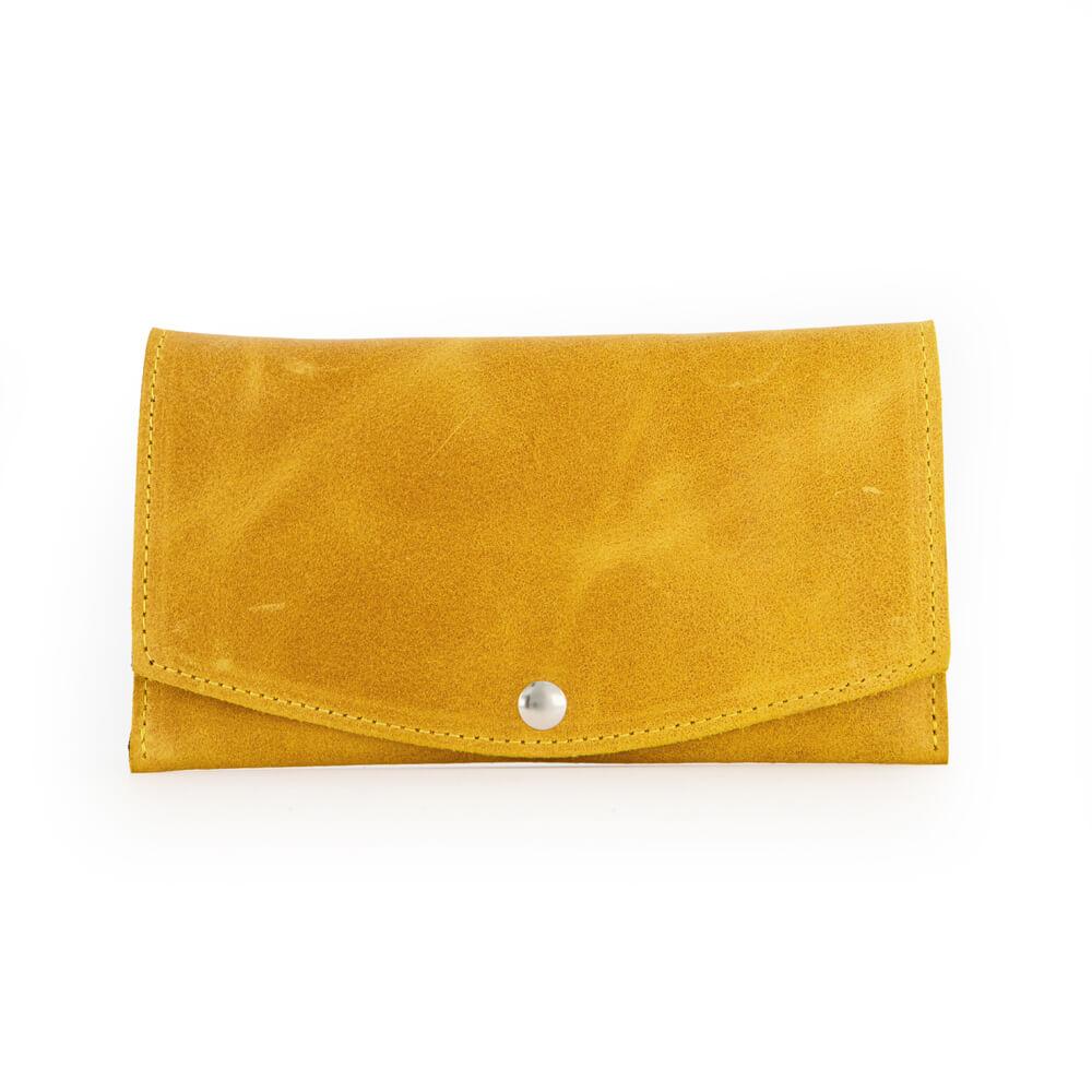 FIKA- Card Holder Wallet for Women, Stylish Purse for Women (Yellow)