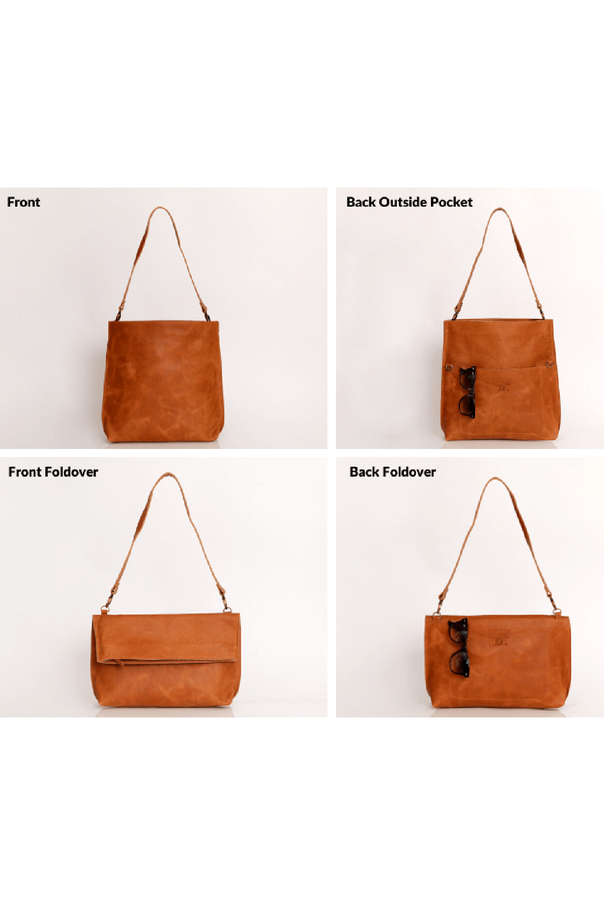 Convertible Leather Bag - Soft Leather Shoulder Bag