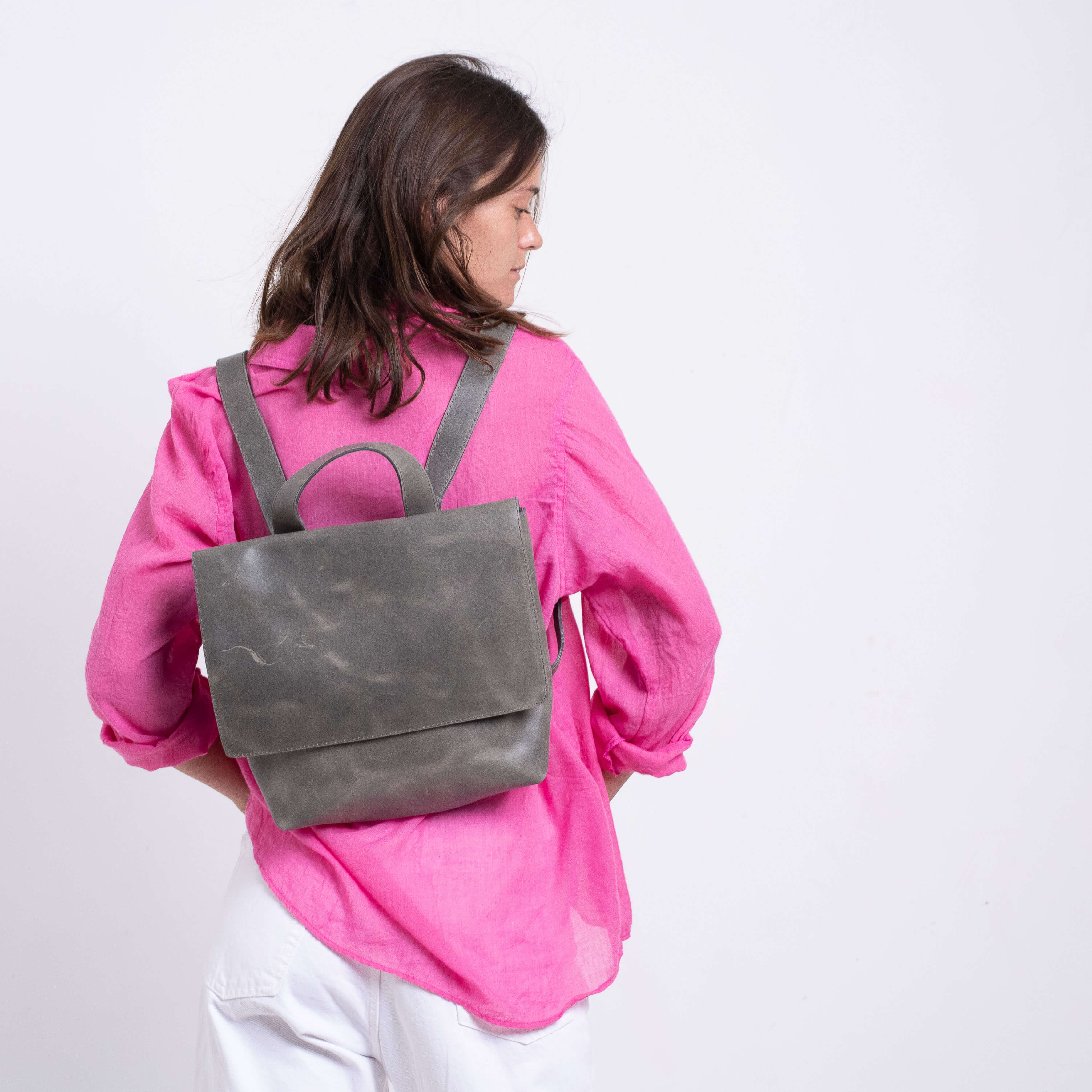 Custom Leather Backpack - Sack