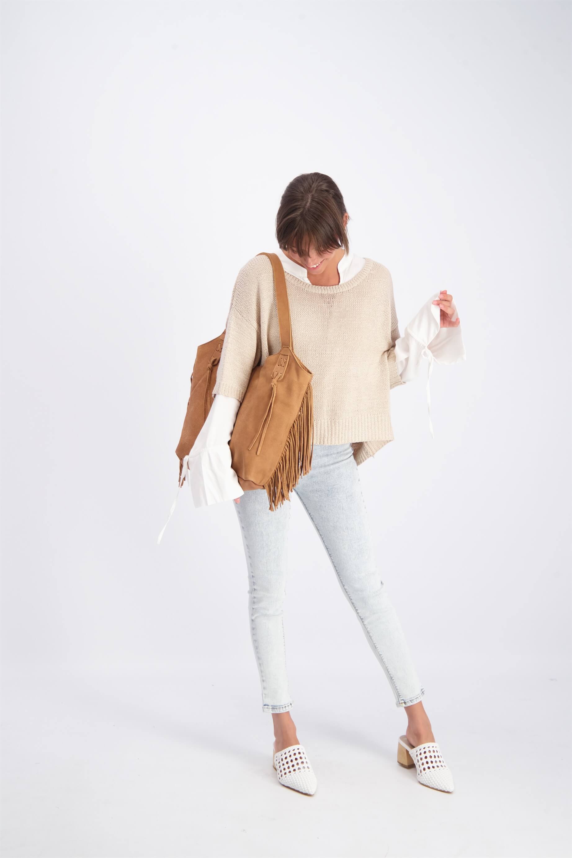 Designer Fashion Women Crossbody Bag Handbag Fringe Bag Girls Cute