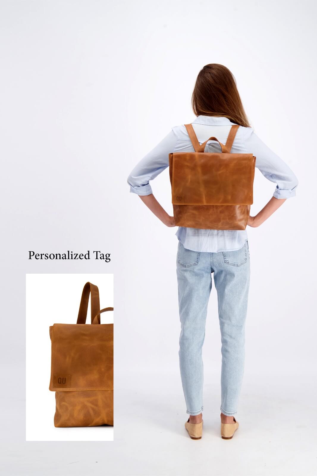 Leather Backpack Purse For Women Large Book Bag Mayko Bags