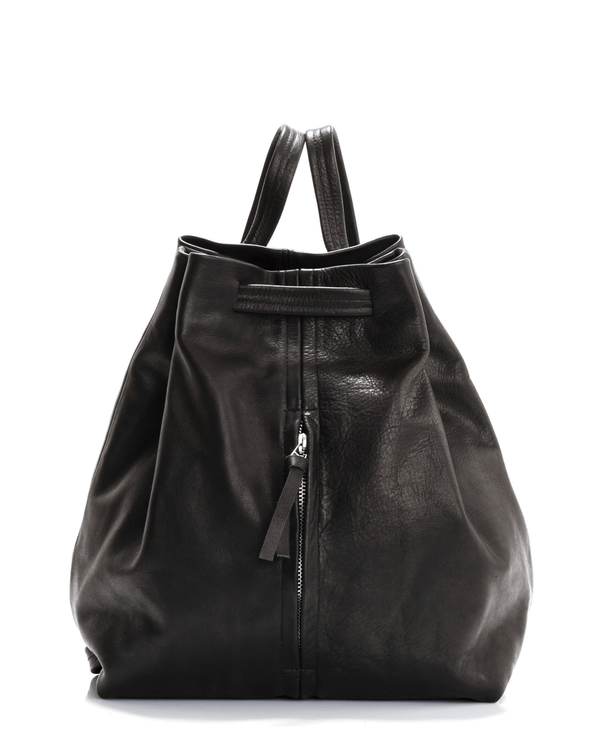 Black drawstring backpack women's best sale