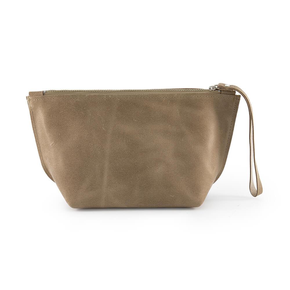 Small Purse Leather Brown Leather Wristlet Clutch Bag Mayko Bags