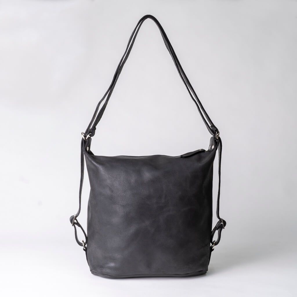 Leather backpack crossbody purse shop
