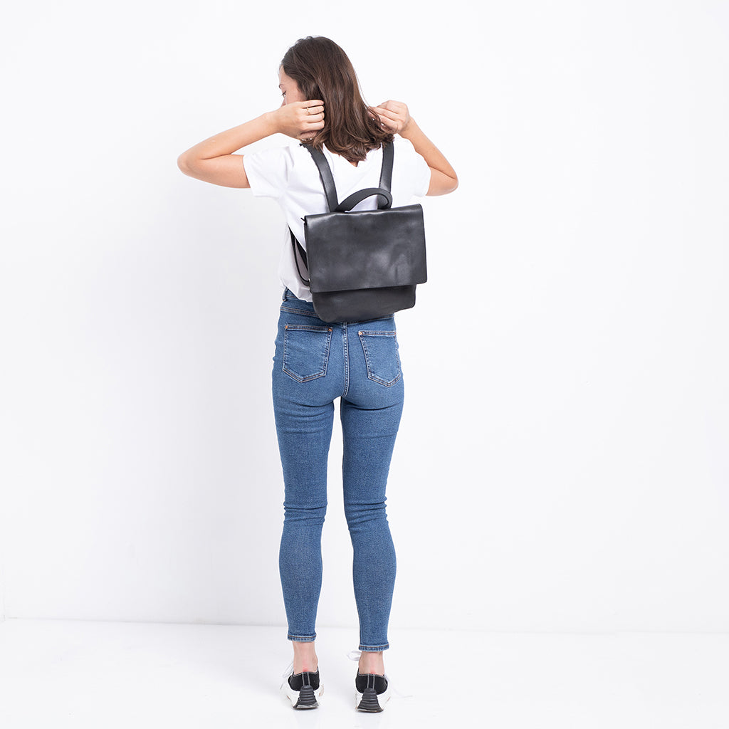 Small Leather Backpack For Women - MINI MANILA BAG