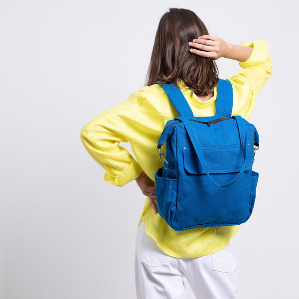 Stylish Waxed Canvas Diaper Bag Backpack Mayko Bags