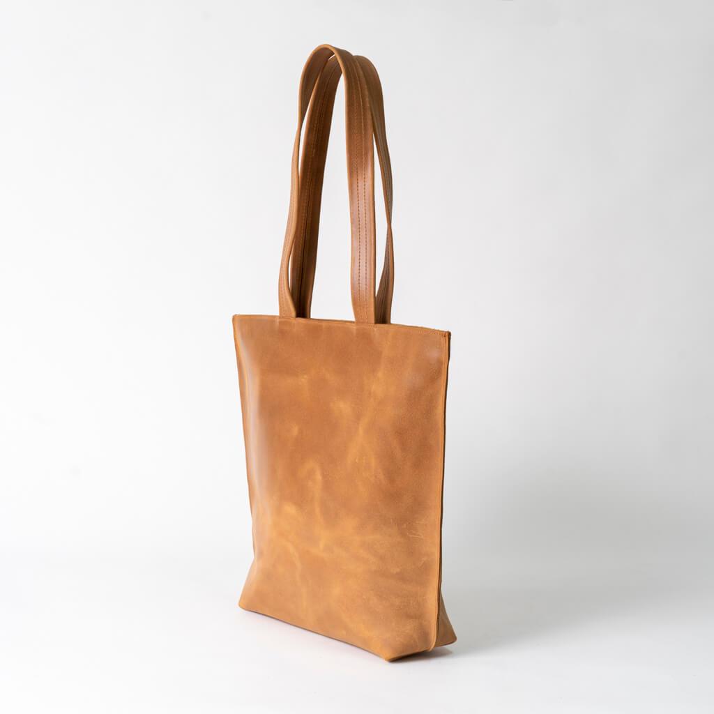 Large Leather Tote Leather Zip Tote Brown Leather Tote Tote 