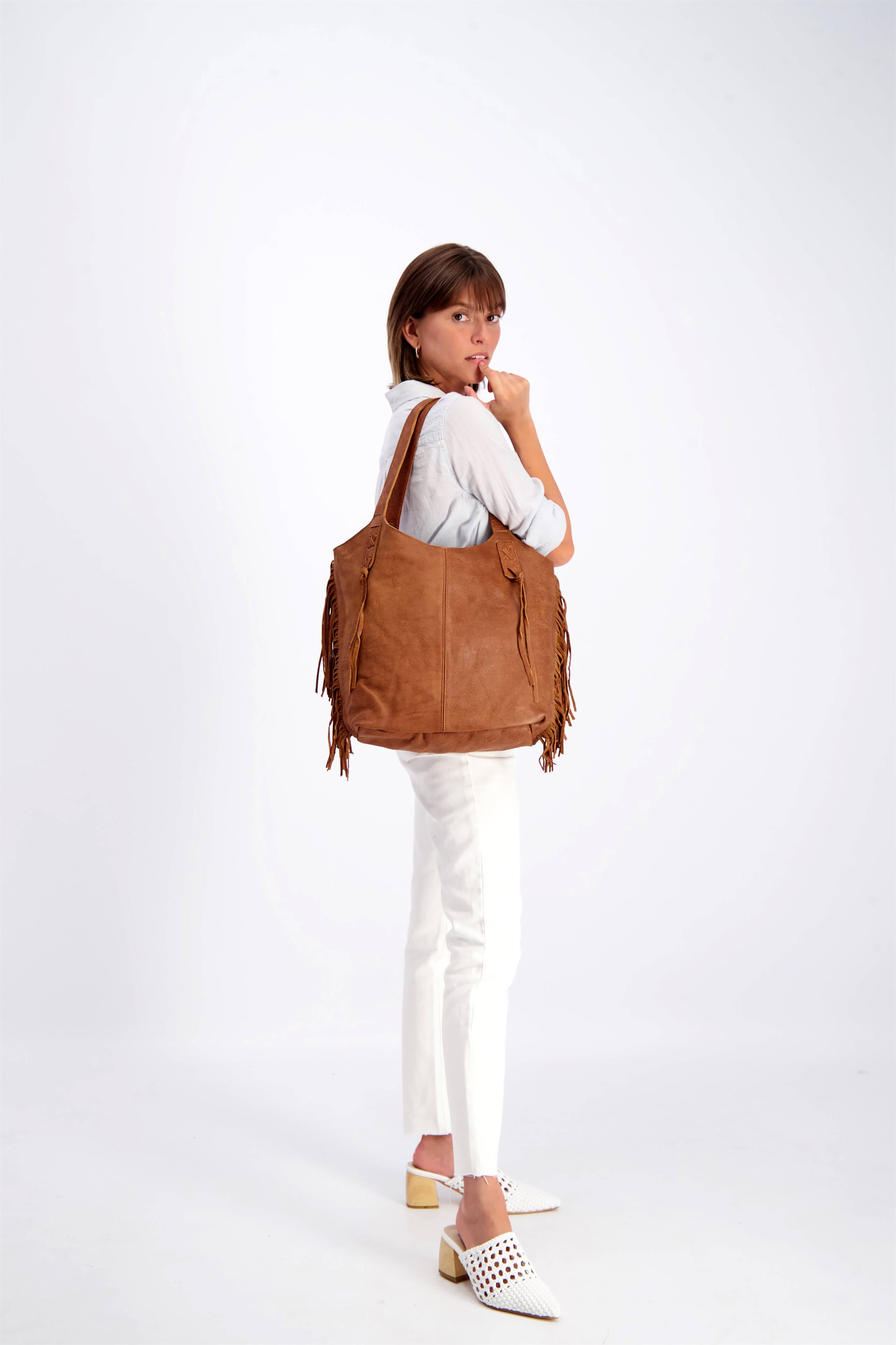 Leather Purse With Fringe, Boho Handmade Fringe Tote | Mayko Leather Purse With Fringe, Boho Handmade Fringe Tote | Mayko