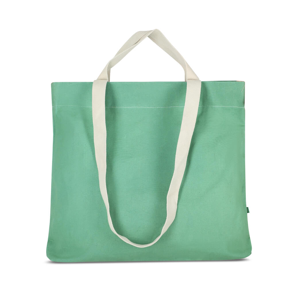 Waxed Canvas Tote Bag - Water-Resistant and Functional | Mayko Bags GreenCanvas / Bag+ Pockets+ Pins