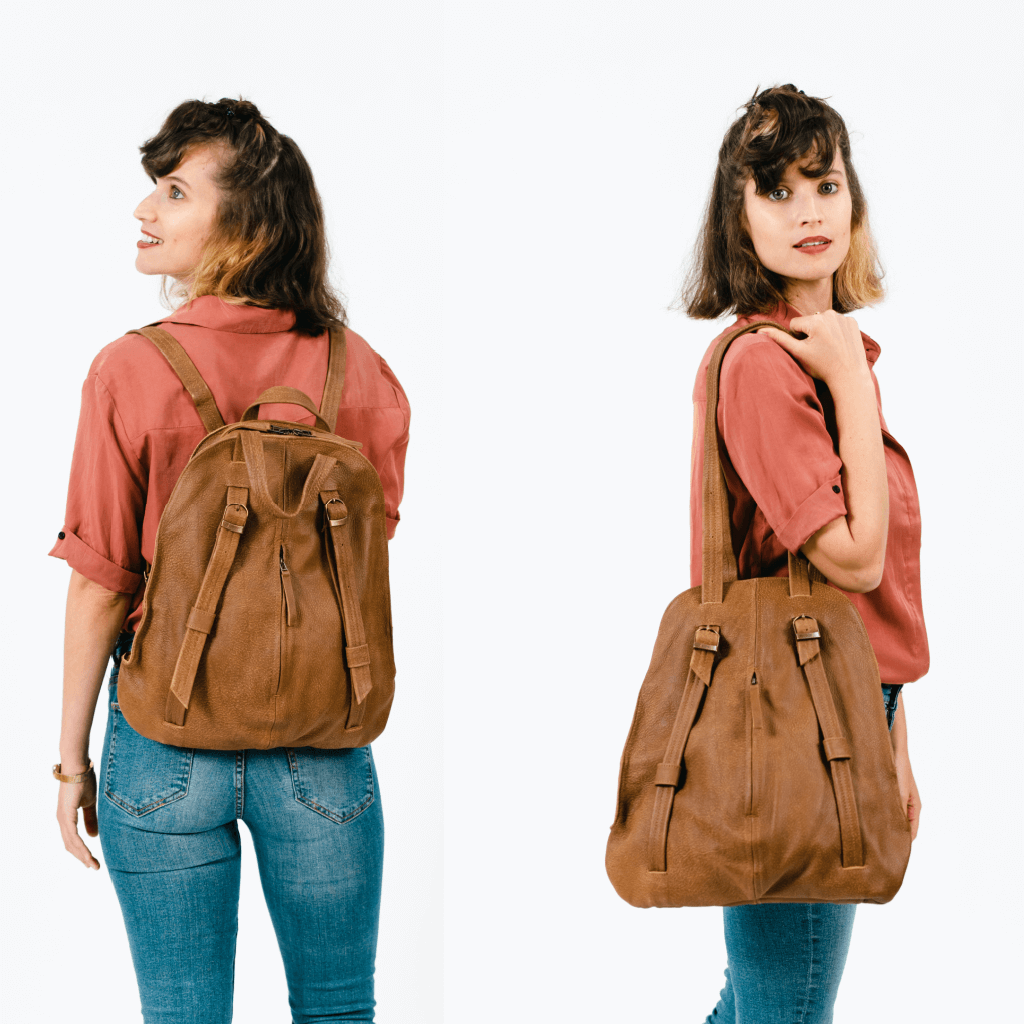 leather backpack, convertible backpack purse, leather laptop bag, laptop backpack women, backpack tote, leather tote backpack, backpack purse, backpack convertible, women backpack mayko bags ||Brown||