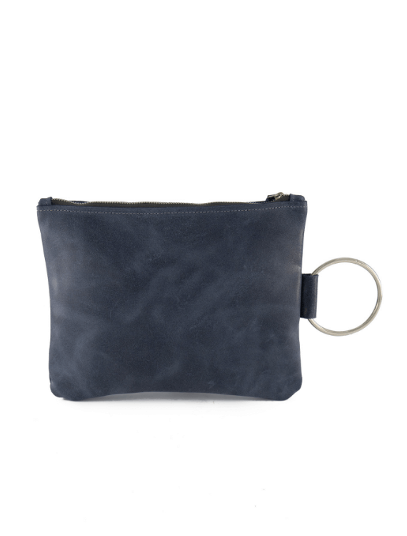 LOEWE Bracelet Pouch Pleated Leather Clutch Bag in DEEP AUBERGINE | Endource