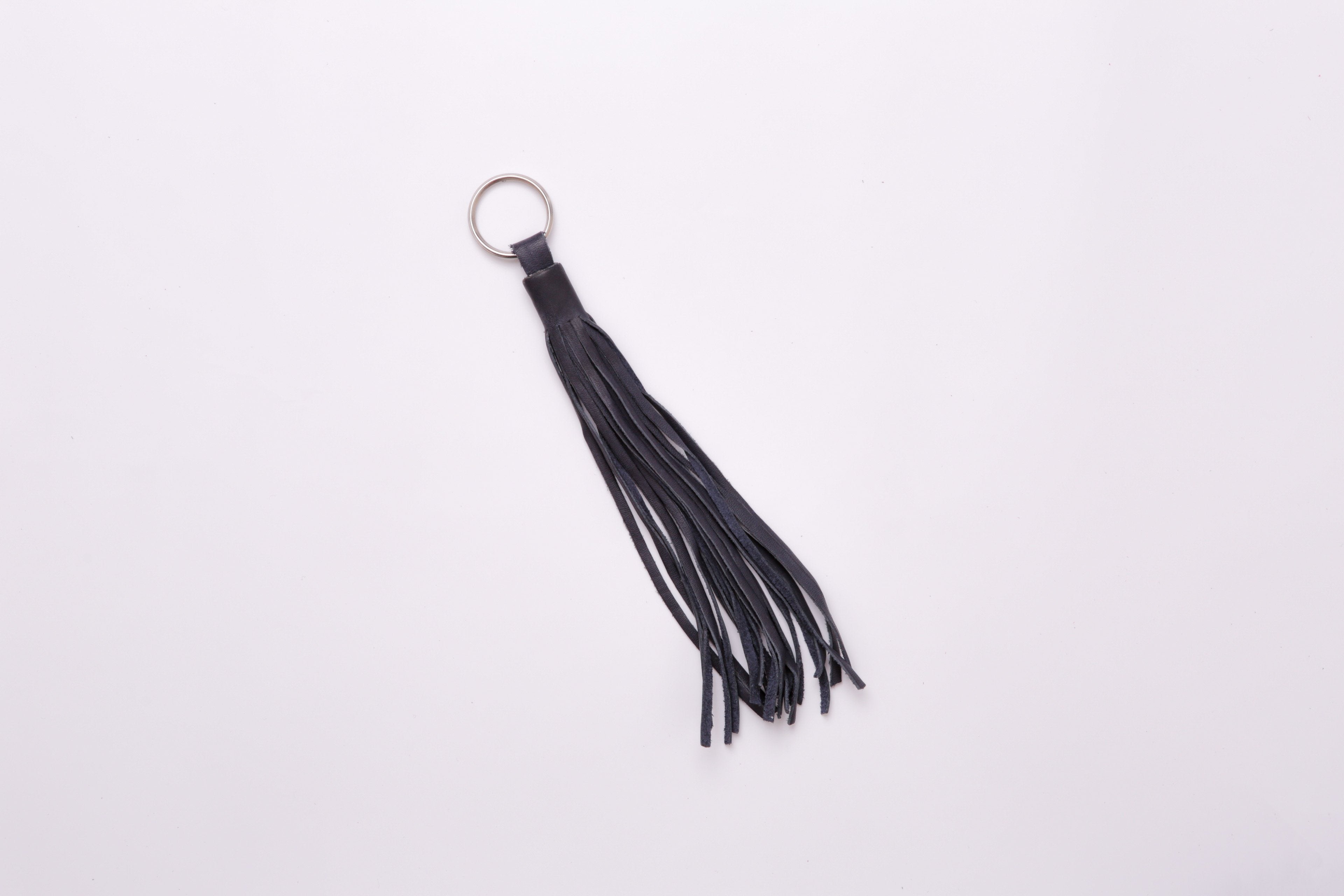Cute Bag Accessory Tassel Key Chain PU Leather Tassels KeyRing