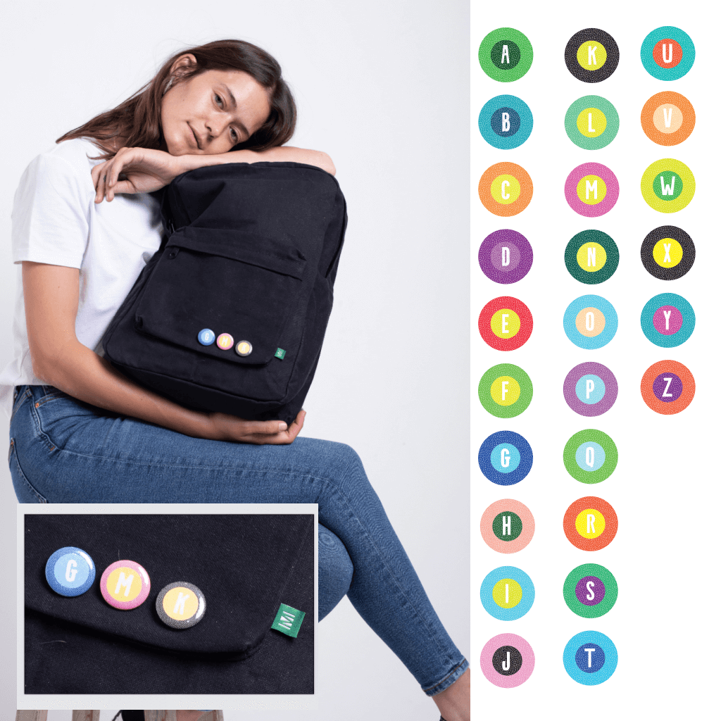 Cotton Canvas Backpack High Capacity School Bag Casual Bag 