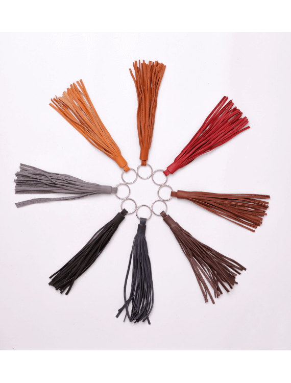 1m PU Leather Tassel Trim Double-side Fringe Decor Lace Ribbon DIY Making  Clothes Bags Keychain Earrings Fabric Sewing Accessory
